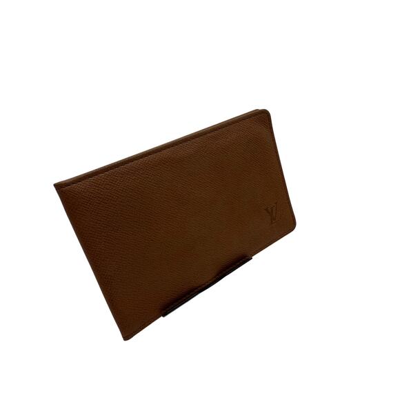 Louis Vuitton Brown Taiga Leather ID Card Holder Wallet*EXCELLENT Condition! - Picture 2 of 7